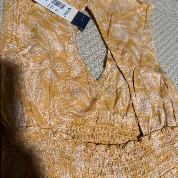 NWT Roxy SZ XS Yellow Floral Women's Dress - Picture 11 of 11